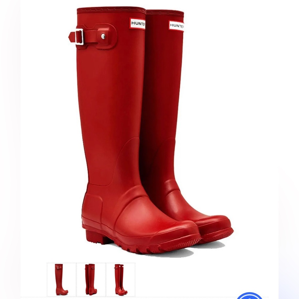 Women’s original tall Hunter rain boots - matte red